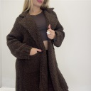 giacca senza bottone midy coat
